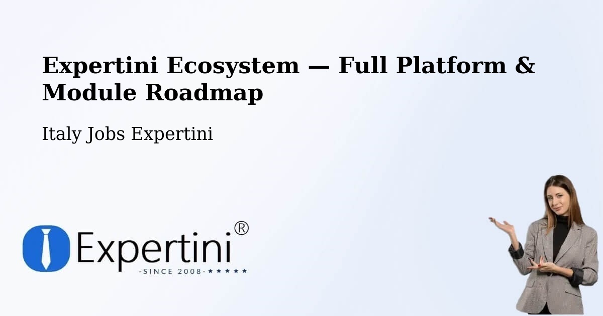 Expertini Ecosystem — Full Platform & Module Roadmap – Isera