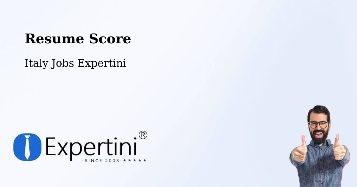 Resume Score & Job Description Match Tool – Isera - Italy Jobs Expertini