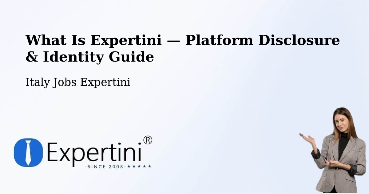 What Is Expertini — Platform Disclosure & Identity Guide – Isera
